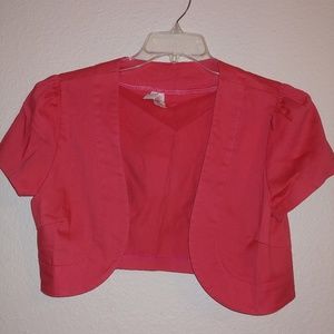 Coral crop jacket
